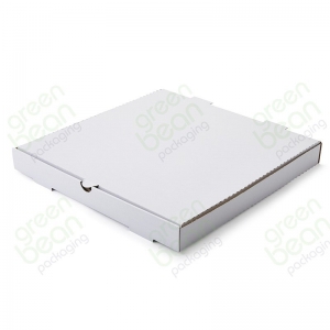 Pizza Box Single Fold Plain White